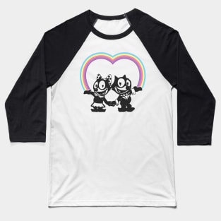 Felix the Cat In Love Baseball T-Shirt